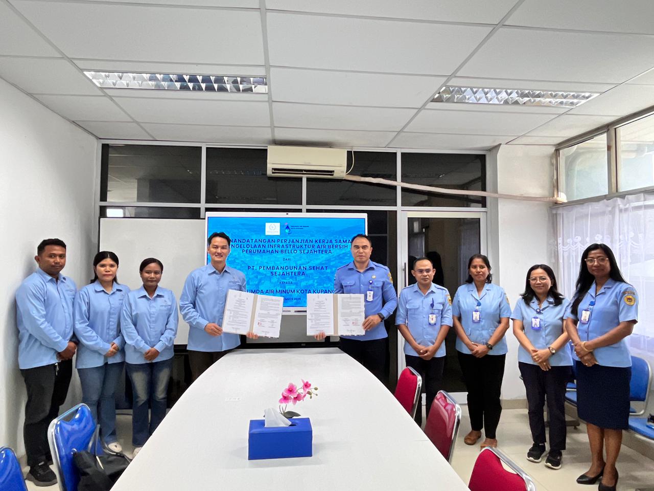 Resmi Bekerja Sama, Perumda Air Minum Kota Kupang Kelola Infrastruktur Air Bersih Bello Sejahtera