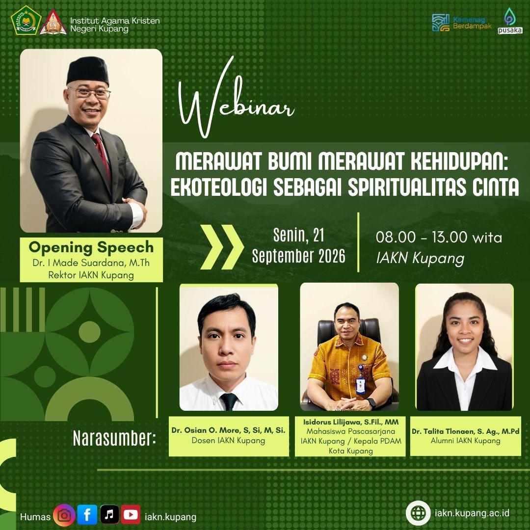 Isidorus Lilijawa Ajak Mahasiswa IAKN Kupang Bangun Gerakan Cinta Lingkungan